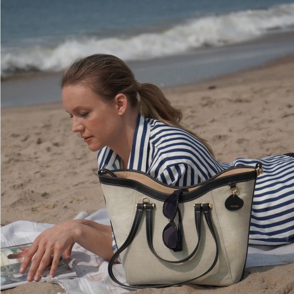 Oleada Mini Coast Tote Marble in Onyx